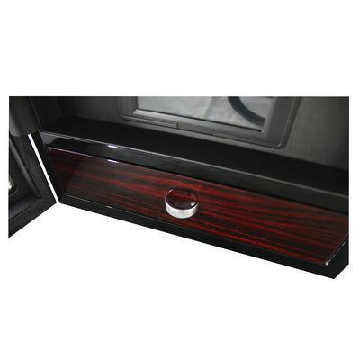 Yarra Watch Winder for 6 Watches + Drawer with Fingerprint Lock, 6 Watch Winder with Drawer, Watch Winder Boxes, Black Watch Winder, Fingerprint Lock Watch Winder, Watch Winders, nogiftbox, CW0604, Clinks.com