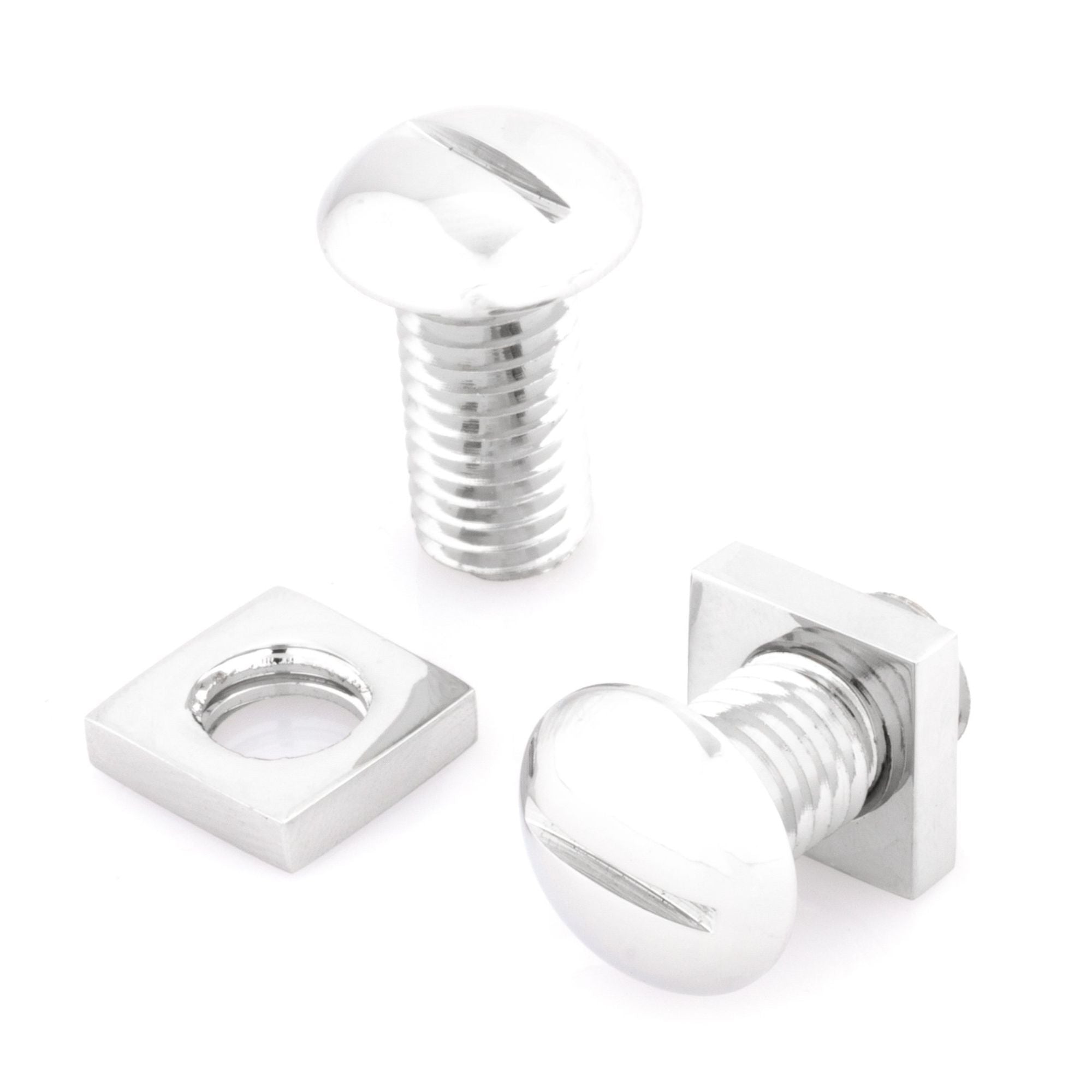 Functional Silver Nut and Bolt Cufflinks