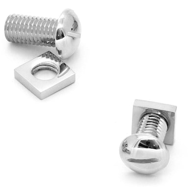 Functional Silver Nut and Bolt Cufflinks