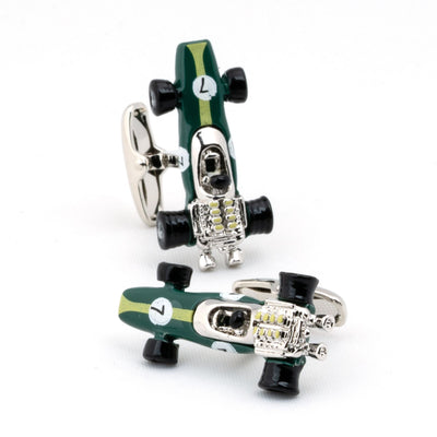 Green Lotus Racing Car Cufflinks Type 49 1967