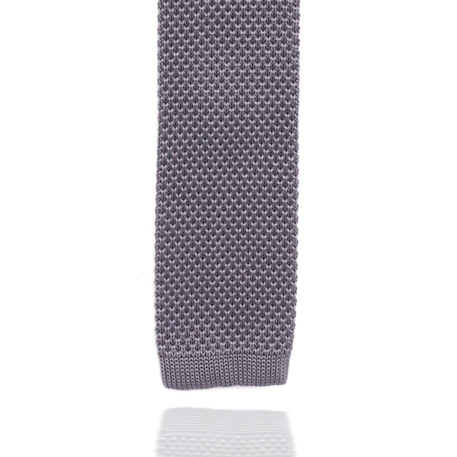 Dark Grey Knitted Tie Ties Cuffed.com.au 