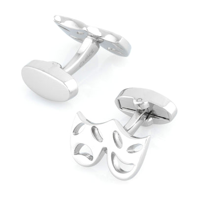 Silver Mask Cufflinks