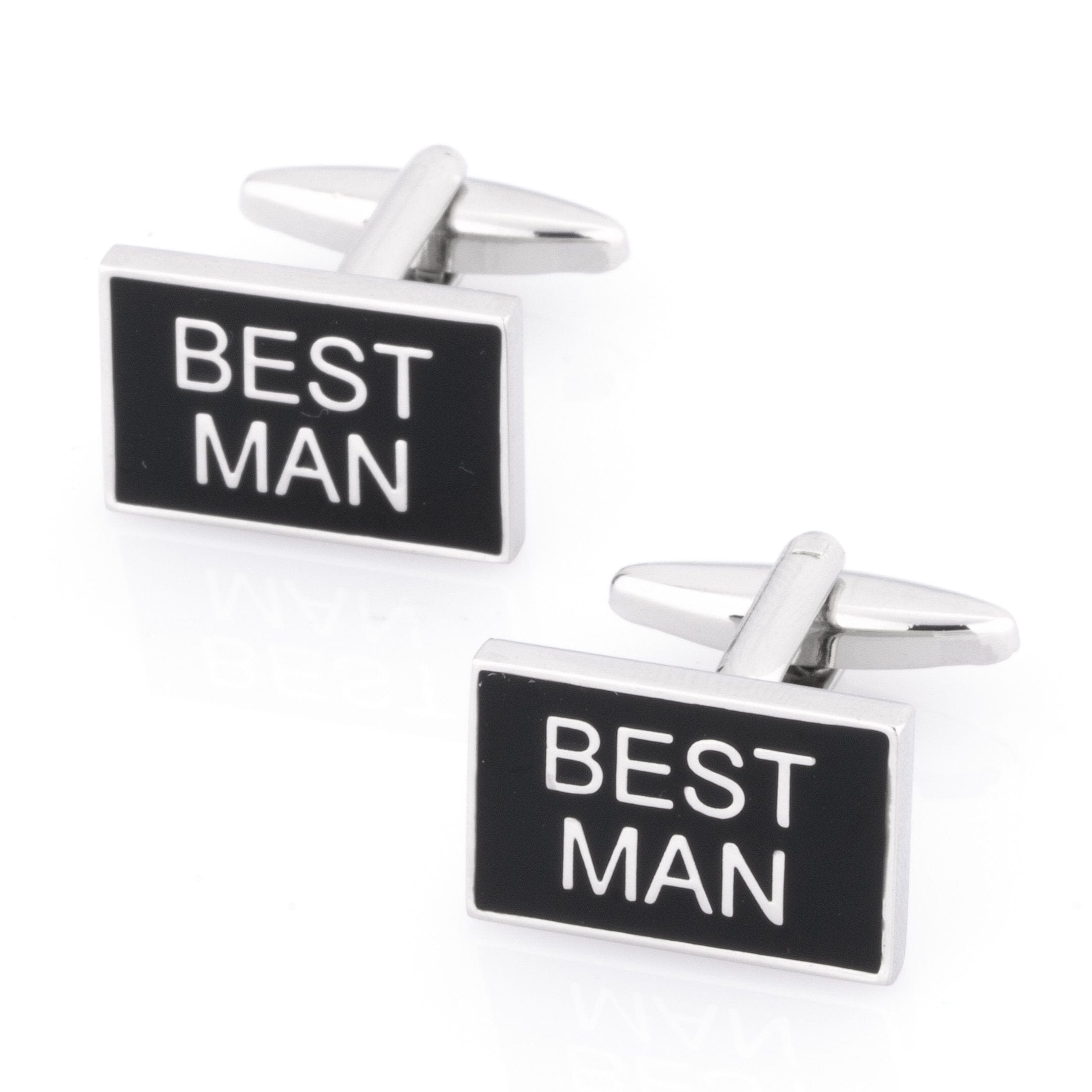 Best Man Black and Silver Wedding Cufflinks Wedding Cufflinks Clinks Australia 