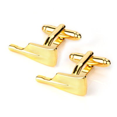 Gold Paddle Oar Cufflinks