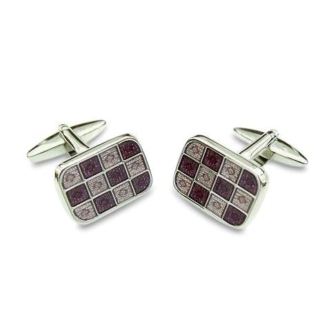 PurpleMauve 12 Square Cufflinks