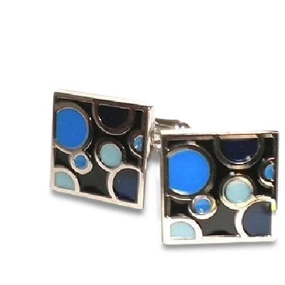 Blue Bubbles Cufflinks