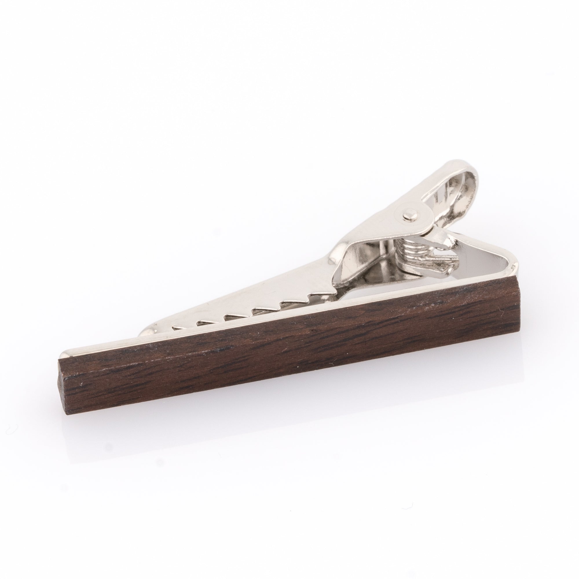 Small Dark Wood Tie CliP