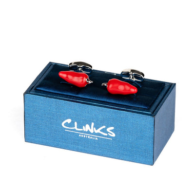 Red Chilli Pepper Cufflinks