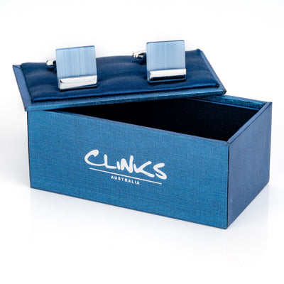 Blue Ice Cateye Cufflinks