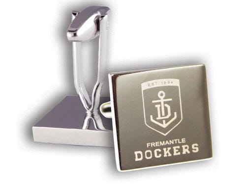 Silver Fremantle Dockers AFL Cufflinks
