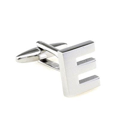 Silver Cut Out Initial Letter Cufflinks Classic & Modern Cufflinks Clinks Australia 