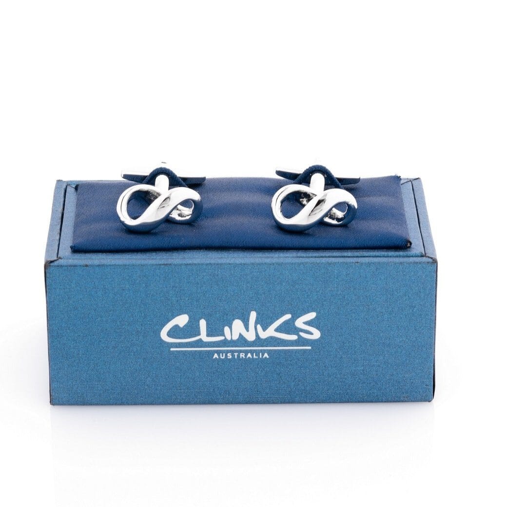 Silver Infinity Symbol Cufflinks Novelty Cufflinks Clinks Australia 