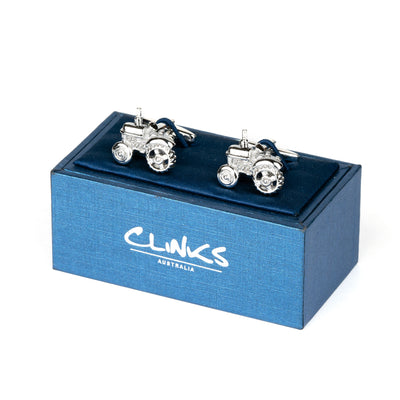 Silver Tractor Cufflinks