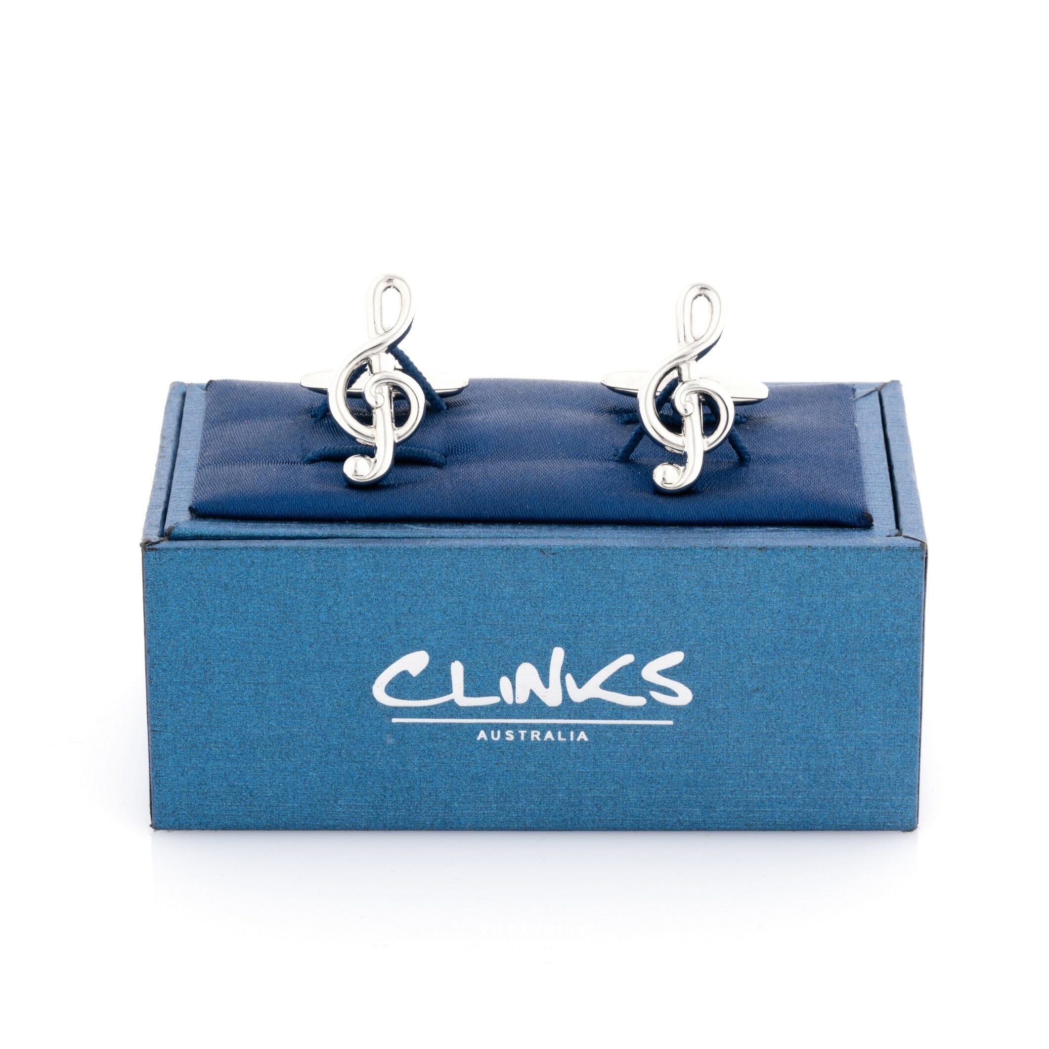 Treble Clef Silver Cufflinks Novelty Cufflinks Clinks Australia 