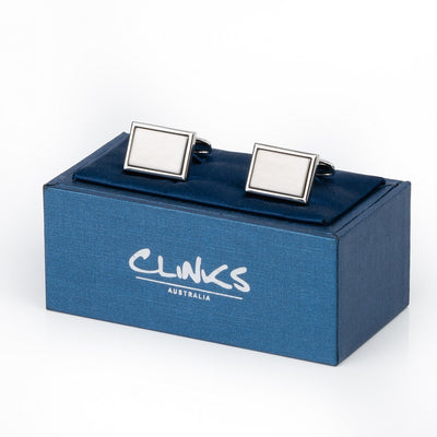 Plain Engravable Rectangle Cufflinks