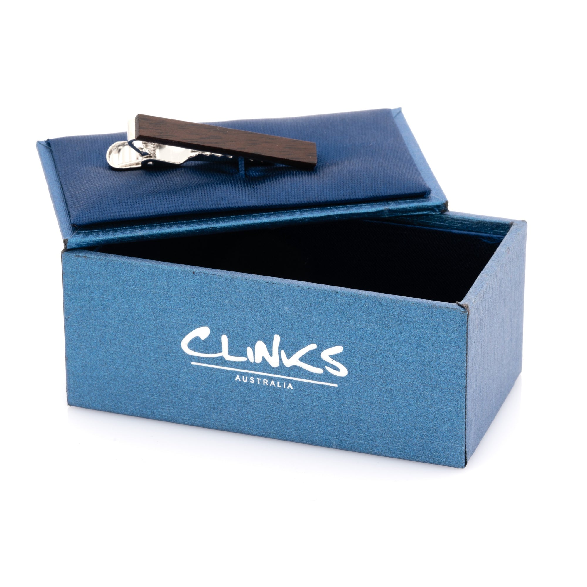 Small Dark Wood Tie CliP