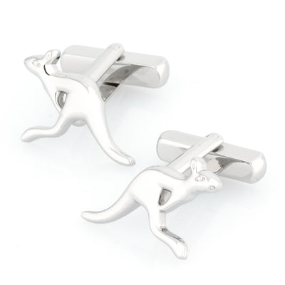 Australian Silver Kangaroo Cufflinks