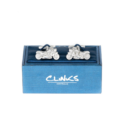 Silver "Harley" Motorbike Cufflinks