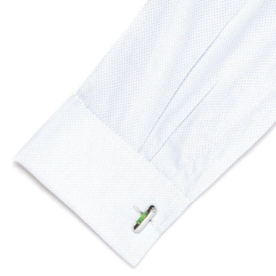 Green "Spirit Level" Cufflinks