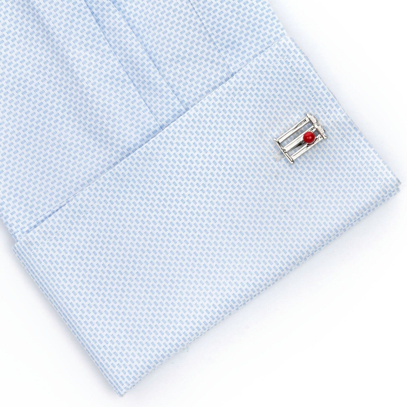 Cricket Wicket and Red Ball Cufflinks Novelty Cufflinks Clinks Australia 