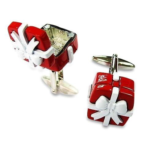 Red Gift Box Cufflinks