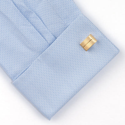 Classic Gold - Single Line Cufflinks, Classic & Modern Cufflinks, CL1305, Mens Cufflinks, Cufflinks, Cuffed, Clinks, Clinks Australia