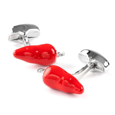 Red Chilli Pepper Cufflinks