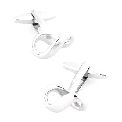 Silver Infinity Symbol Cufflinks