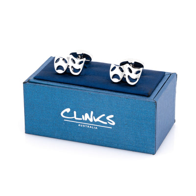 Silver Mask Cufflinks