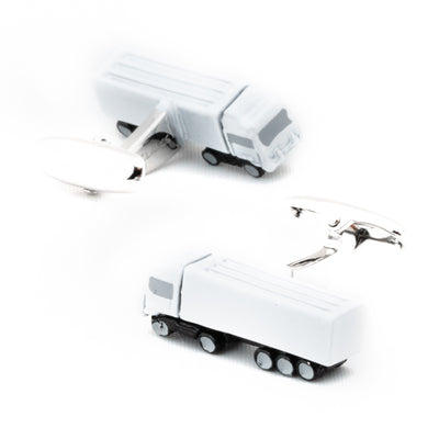 White Truck Cufflinks