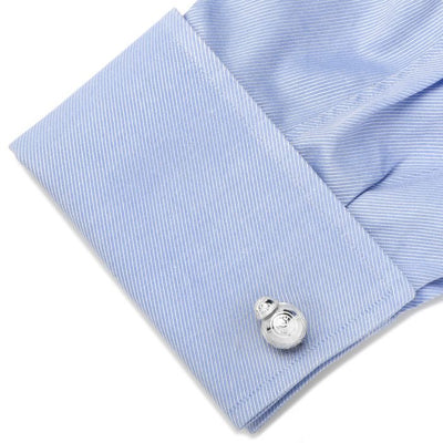 Sterling Silver 3D BB-8 Star Wars Cufflinks