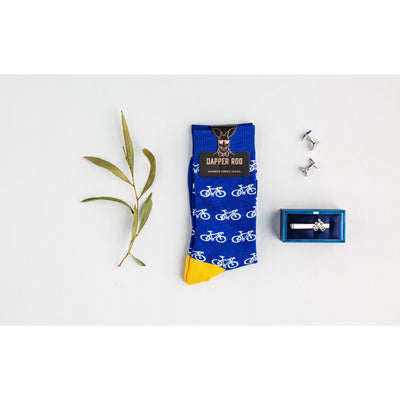 Cyclist Gift Set, Socks Gift Set, Gift Set, Socks, Cufflinks, Tie Bars, Location: SK2004+CL4041+TC3150, GS1003, Clinks.com