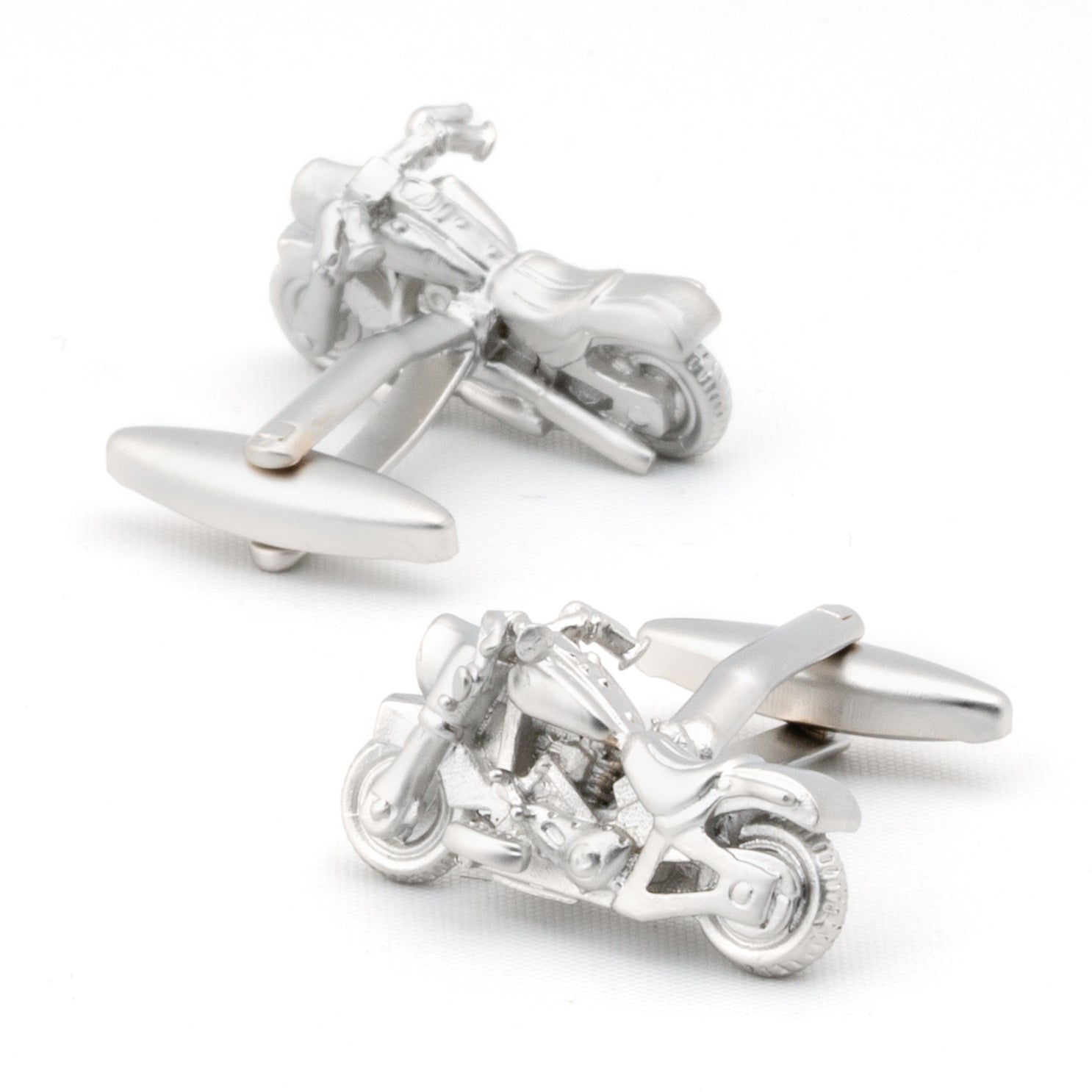 Silver "Harley" Motorbike Cufflinks