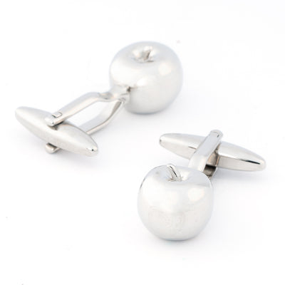 Silver Apple Cufflinks