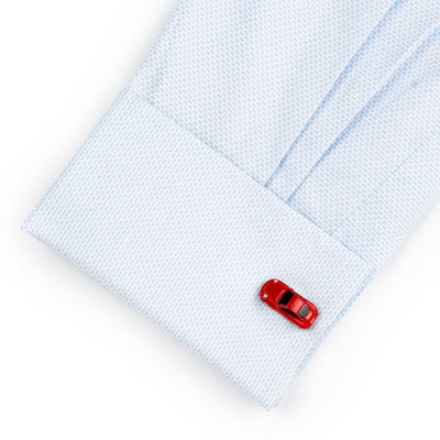 Red Porsche 911 Car Cufflinks