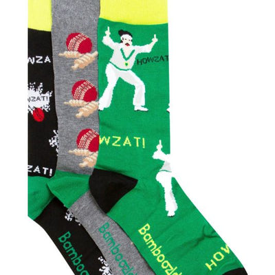 Cricket 3 pair Socks Gift Box, Socks, Bamboozld, Bamboo, Cotton, Spandex, Assorted Colour, SS7101, Clinks.com