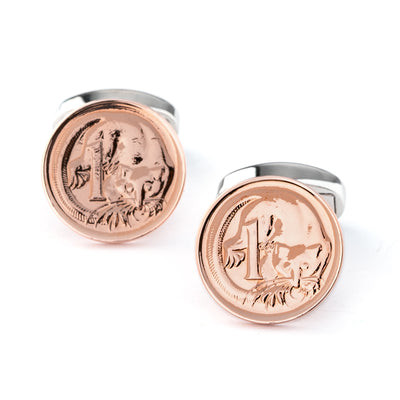 Australian 1 Cent Coin Cufflinks