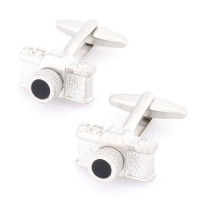 Say Cheese Silver Camera Cufflinks