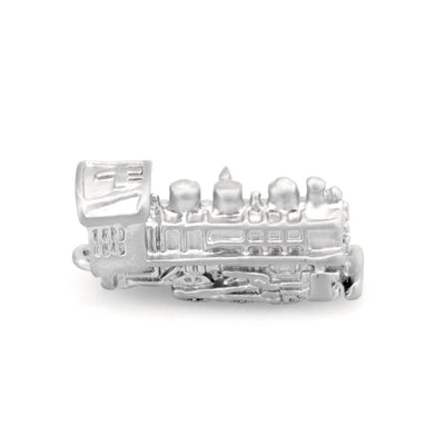 Train Lapel Pin - Silver