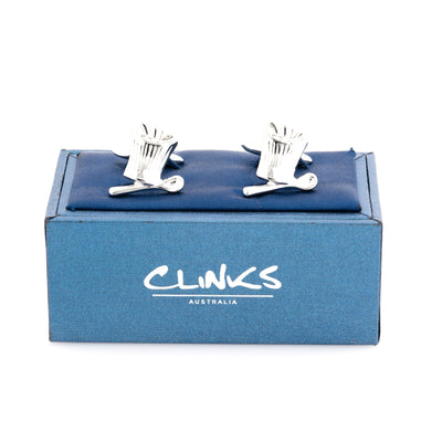 Chefs Hat & Spoon Silver Cufflinks