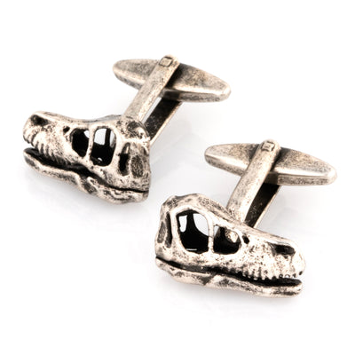 Velociraptor Skull Dinosaur Cufflinks