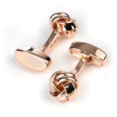 Rose Gold Knot Cufflinks