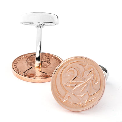 Australian 2 Cent Coin Cufflinks