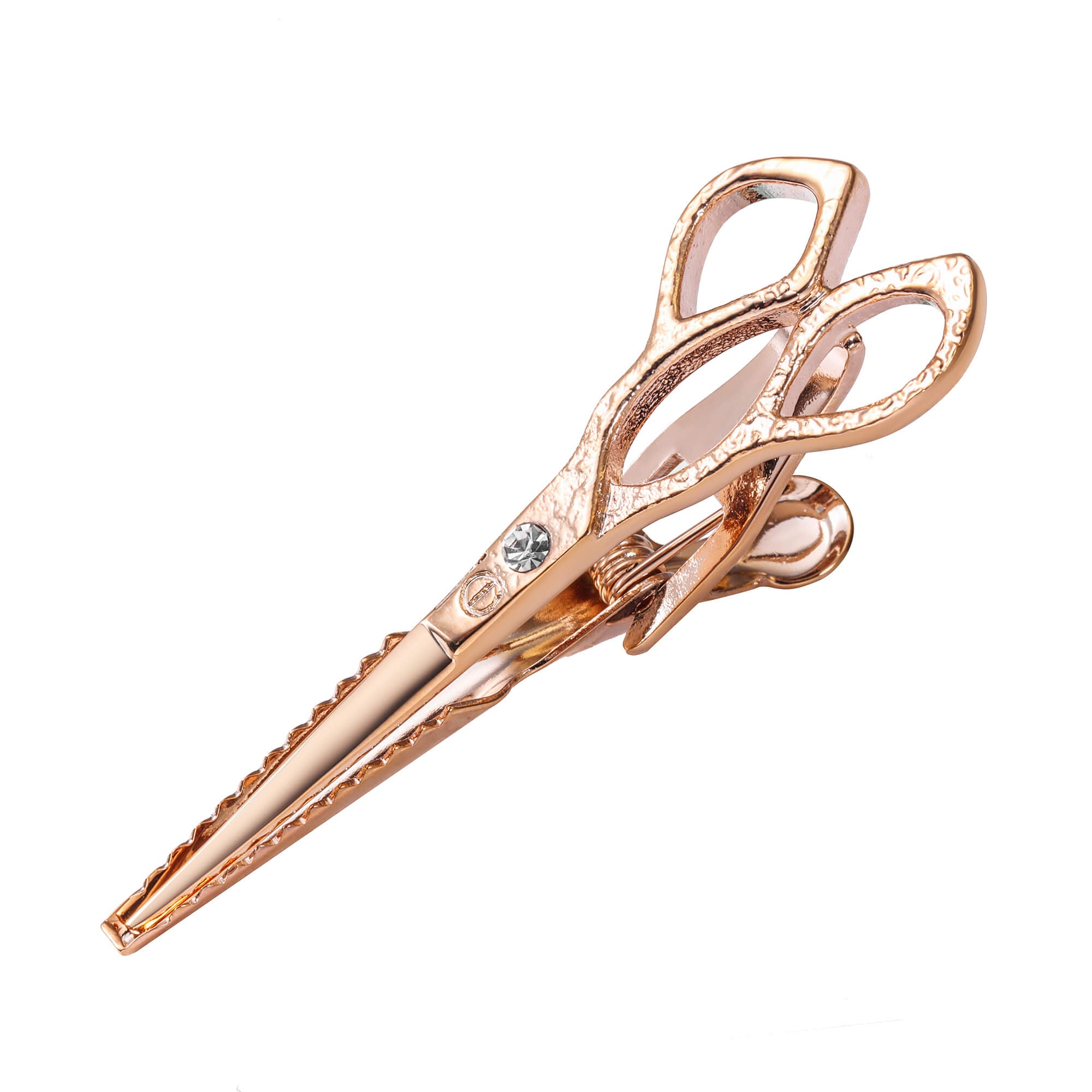 Rose Gold Scissors Tie Clip