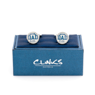 Best Dad Ever Round Cufflinks