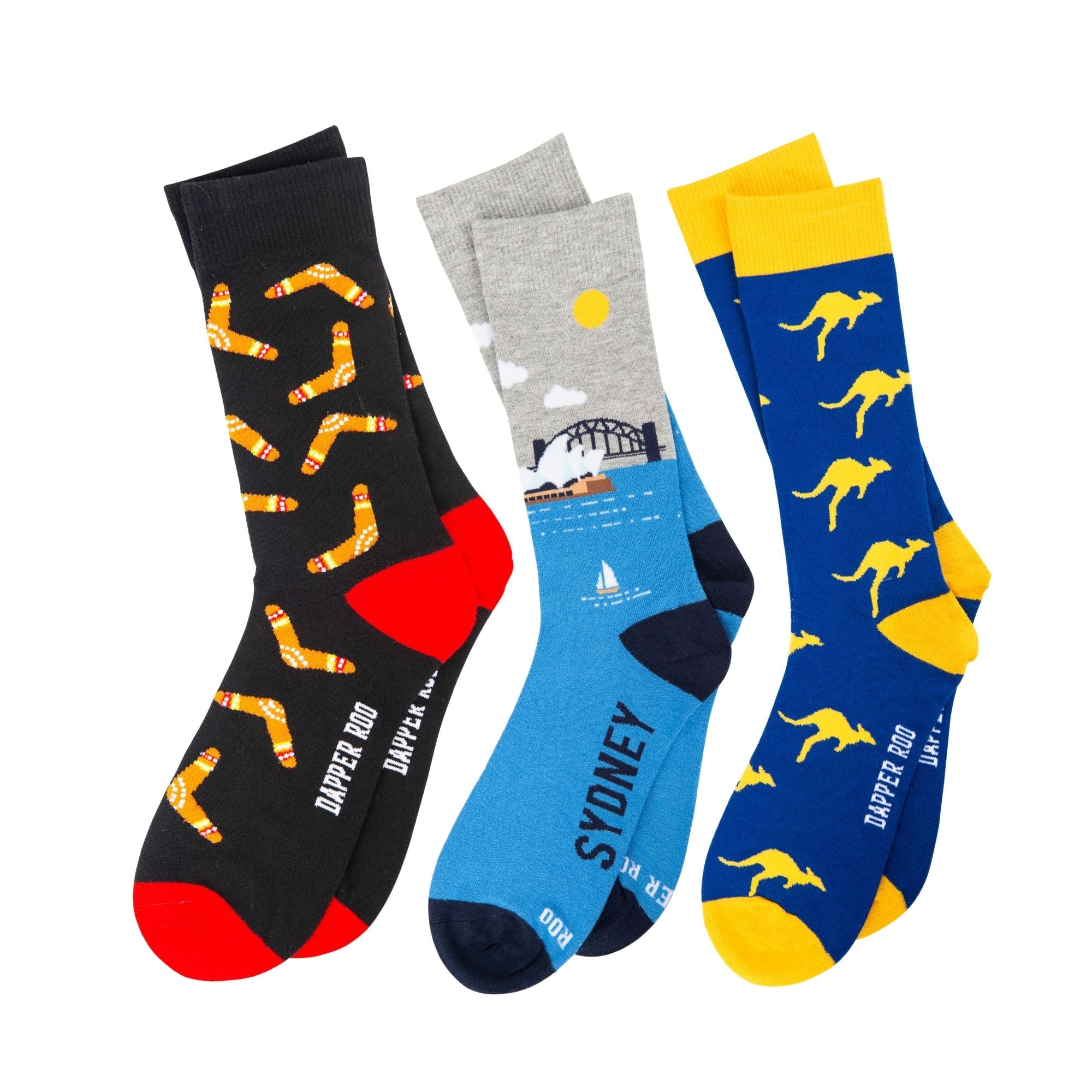Aussie Socks Gift Set Dapper Roo, Socks Gift Set, Gift Set, Dapper Roo, Aussie Socks, SS5006, Location: SK2021+SK2005+SK2016, Clinks.com