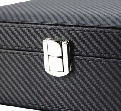 Carbon Fibre Cufflink Watch Box, Watch Boxes, Watch Box, Storage Boxes, Carbon Fibre, Leather, CB5077, Clinks.com