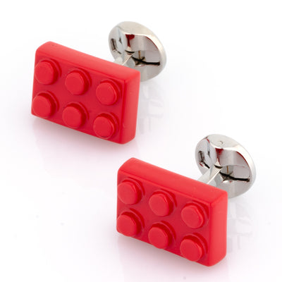 Red Building Block Cufflinks