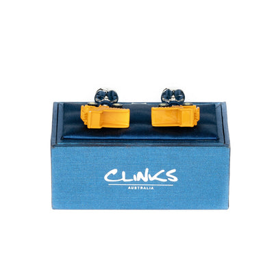 Yellow Dump Truck Cufflinks