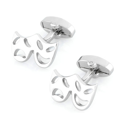 Silver Mask Cufflinks